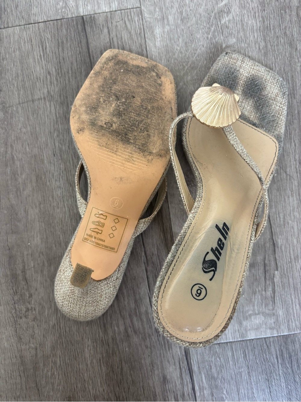 Shein Seashell Heels - Picture 5 of 5